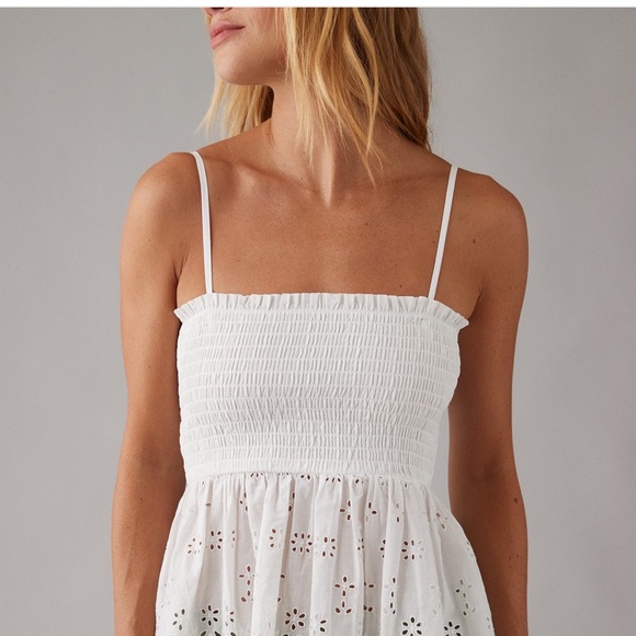 AE Smocked Eyelet Tube Top - Picture 2 of 3